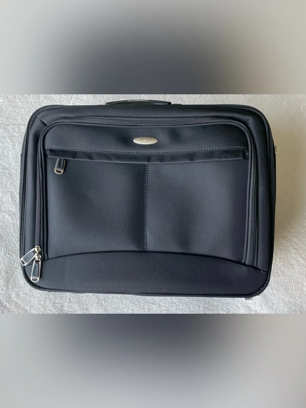Samsonite Laptop Case Black Soft Shoulder Bag Travel Briefcase Carry on